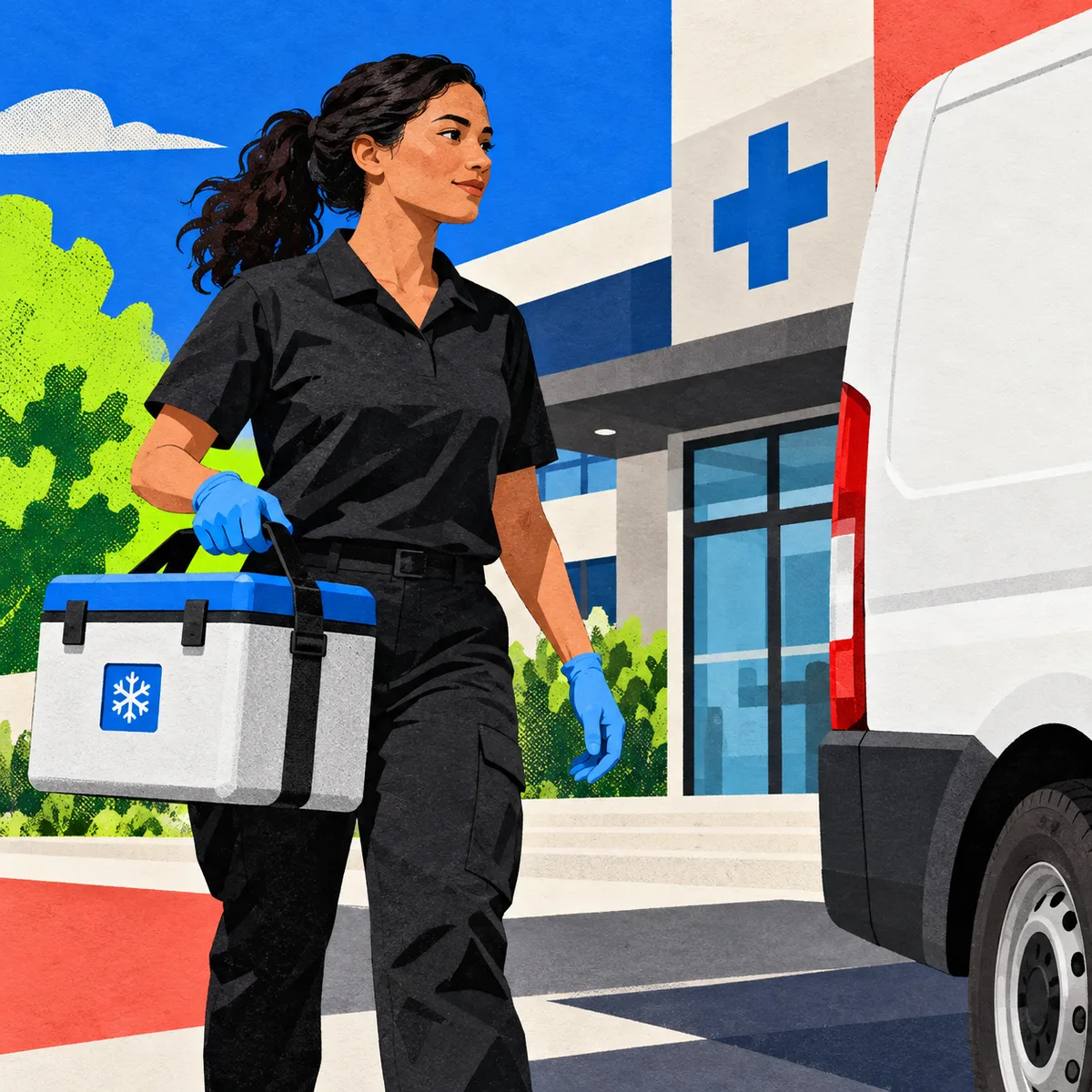 how to start a medical courier business