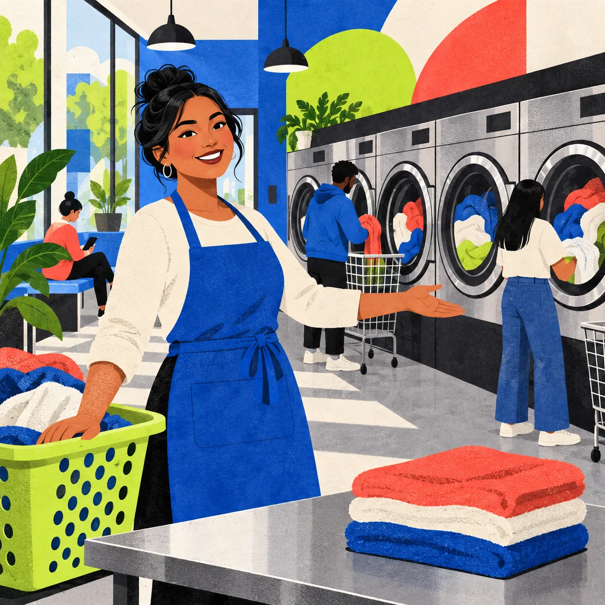 how to start a self service laundry business