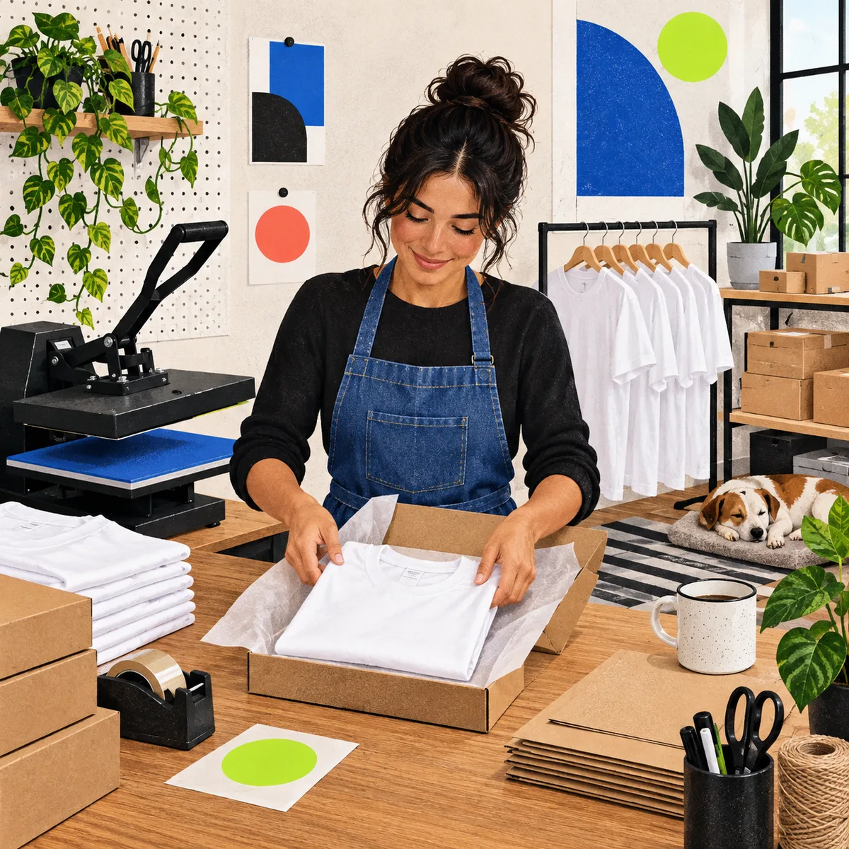 how to start a t-shirt business from home