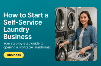 how to start a self service laundry business