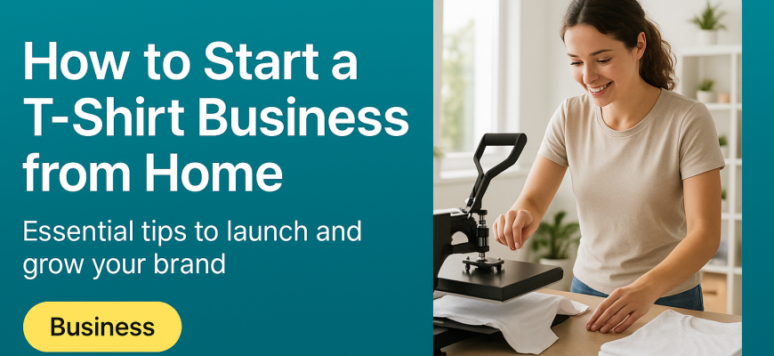 how to start a t-shirt business from home