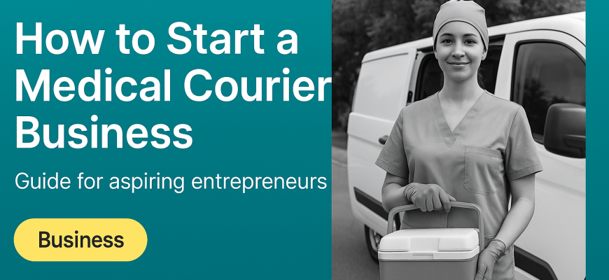 how to start a medical courier business